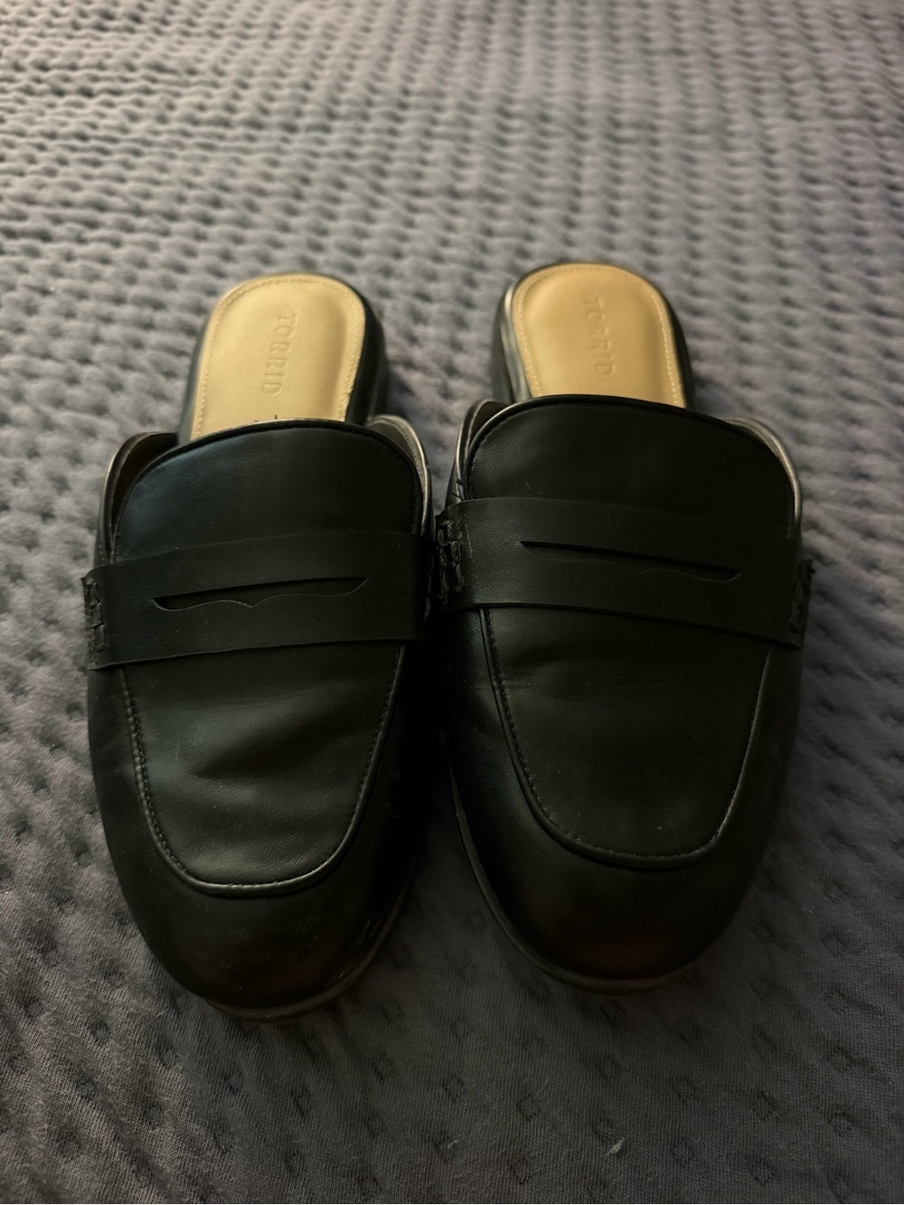 torrid Black Slip-On Penny Loafer Mules